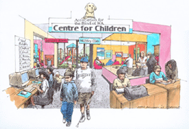 An artist's impression of the Centre for Children