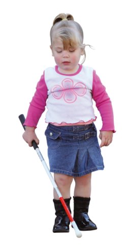 Child with white cane